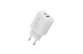 Digitus Ładowarka sieciowa 20W | 1x USB-C, 1x USB-A | PD 3.0, QC 3.0 | Biała
