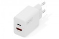 Digitus Ładowarka sieciowa GaN II 30W | 1x USB-C, 1x USB-A | PD 3.0, QC 3.0 | Biała