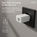 Digitus Ładowarka sieciowa GaN II 30W | 1x USB-C, 1x USB-A | PD 3.0, QC 3.0 | Biała
