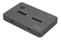 Digitus Stacja dokująca dysków z funkcją klonowania | USB-C 3.1 Gen2 10Gbps | SSD M.2 NVMe (max. 2x 4TB) | Funkcja Offline Clone | Czarna