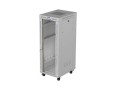 Lanberg Szafa instalacyjna rack stojąca 19" 32U 600x800 szara drzwi     przeszkolne  LCD ( Flat pack)