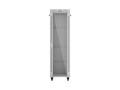 Lanberg Szafa instalacyjna rack stojąca 19" 42U 600x600 szara drzwi     przeszklone  LCD (Flat pack)