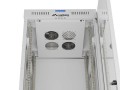 Lanberg Szafa instalacyjna rack stojąca 19" 42U 600x600 szara drzwi     przeszklone  LCD (Flat pack)