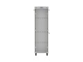 Lanberg Szafa instalacyjna rack stojąca 19" 42U 600x600 szara drzwi     przeszklone  LCD (Flat pack)