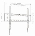 ART Uchwyt do TV LCD/LED/Multimedia 65-120 cali 200KG AR-94XXL reg. Solid 32mm max VESA 900x600