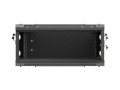 Lanberg Szafa instalacyjna rack wisząca 19 cali 4U 600x450 czarna drzwi metalowe (flat pack)