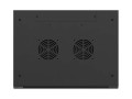 Lanberg Szafa instalacyjna rack wisząca 19 cali 4U 600x450 czarna drzwi metalowe (flat pack)