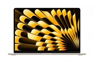 Apple MacBook Air 15.3 cala: M5 10/10, 16GB, 1TB SSD, bez zasilacza - Księżycowa poświata
