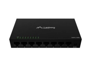 Lanberg Switch DSM1-1008 8X 1GB/S niezarządzalny Gigabit Ethernet Desktop 12V ( obudowa metalowa)