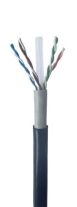 Gembird Kabel sieciowy LAN UTP, kat. 6, drut, 305m, zewnętrzny, czarny