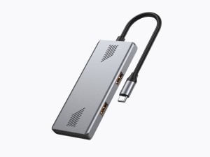 Gembird HUB 4-portowy USB 3.2 (Gen 2) typu C z 4 portami A + C