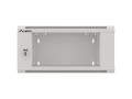 Lanberg Szafa instalacyjna RACK wisząca 19 cali 4U 600 szara WFFA-5604-10S