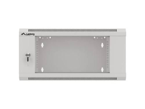 Lanberg Szafa instalacyjna RACK wisząca 19 cali 4U 600 szara WFFA-5604-10S