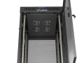 Lanberg Szafa instalacyjna rack stojąca 19" 24U  600x600 czarna drzwi perforowane LCD (Flat pack) V2