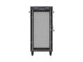 Lanberg Szafa instalacyjna rack stojąca 19" 24U  600x600 czarna drzwi perforowane LCD (Flat pack) V2