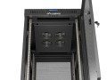 Lanberg Szafa instalacyjna rack stojąca 19" 24U 600x800 czarna drzwi perforowane LCD ( Flat pack) V2