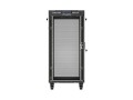 Lanberg Szafa instalacyjna rack stojąca 19" 24U 600x800 czarna drzwi perforowane LCD ( Flat pack) V2