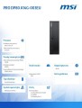 MSI Komputer PRO DP80 A14G-003EU WIN11PRO/Intel Core i7-14700/16GB/512 GB SSD/Czarny