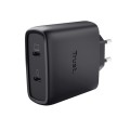 Trust Ładowarka MAXO GaN 65W 2x USB-C czarna