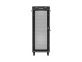Lanberg Szafa instalacyjna rack stojąca 19 cali 32U 600x600 drzwi perforowane LCD czarna (Flat pack)