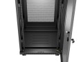 Lanberg Szafa instalacyjna rack stojąca 19 cali 32U 600x600 drzwi perforowane LCD czarna (Flat pack)