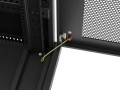 Lanberg Szafa instalacyjna rack stojąca 19 cali 32U 600x800 drzwi perforowane LCD czarna (Flat pack)