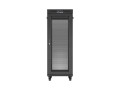 Lanberg Szafa instalacyjna rack stojąca 19 cali 32U 600x1000 drzwi perforowane LCD czarna (Flat pack)