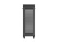 Lanberg Szafa instalacyjna rack stojąca 19 cali 32U 600x1000 drzwi perforowane LCD czarna (Flat pack)