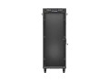 Lanberg Szafa instalacyjna rack stojąca 19 cali 32U 600x1000 drzwi przeszklone LCD czarna (Flat pack)