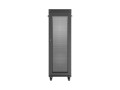 Lanberg Szafa instalacyjna rack stojąca 19 cali 37U 600x600 drzwi perforowane LCD czarna (Flat pack)