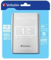 Verbatim Store'n'Go 1TB 2.5'' USB 3.0 Srebrny 53071