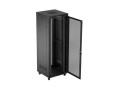 Lanberg Szafa instalacyjna rack stojąca 19 cali 47U 800x800 drzwi perforowane LCD czarna (Flat pack)