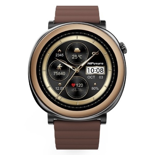 HiFuture Smartwatch Aurora Amoled rozmowy AI bršzowy