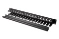 Digitus Organizer kablowy, dukt 19'' 1U, W/40xG/70, czarny (RAL 9005)
