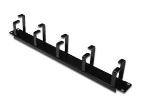 Digitus Organizer kablowy poziomy typu RING 19" 1U, 40x483x60mm, czarny