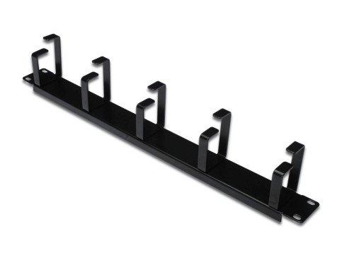 Digitus Organizer kablowy poziomy typu RING 19" 1U, 40x483x60mm, czarny