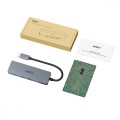 AUKEY HUB USB-C CB-C63 aluminiowy | Ultra Slim | 4w1 | 3xUSB 3.1 | 1xMicroSD i SD