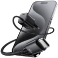 USAMS Ładowarka sieciowa JC Series CC264 30W GaN Fast Charger wbudowanykabel USB-C czarna