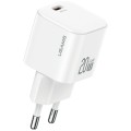 USAMS Ładowarka sieciowa JO Series CC260 20W USB-C + kabel USB-C/Lightning 1m biała
