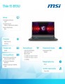 MSI Notebook Thin 15 B13UC-3423XPL nOS/i5-13420/16GB/512GB SSD/RTX3050/15.6