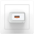 USAMS Ładowarka sieciowa T69 10,5W 2,1A USB-A biała
