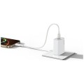 USAMS Ładowarka sieciowa T69 10,5W 2,1A USB-A biała