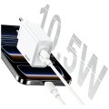 USAMS Ładowarka sieciowa T69 10,5W 2,1A USB-A biała