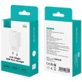 USAMS Ładowarka sieciowa T69 10,5W 2,1A USB-A biała