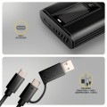 AXAGON EEM2-SD2B Obudowa zewnętrzna aluminiowa bezśrubowa USB-A/C 3.2 Gen2 M.2 NVMe/SATA wyświetlacz LED, czarny
