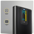 AXAGON EEM2-SD2B Obudowa zewnętrzna aluminiowa bezśrubowa USB-A/C 3.2 Gen2 M.2 NVMe/SATA wyświetlacz LED, czarny