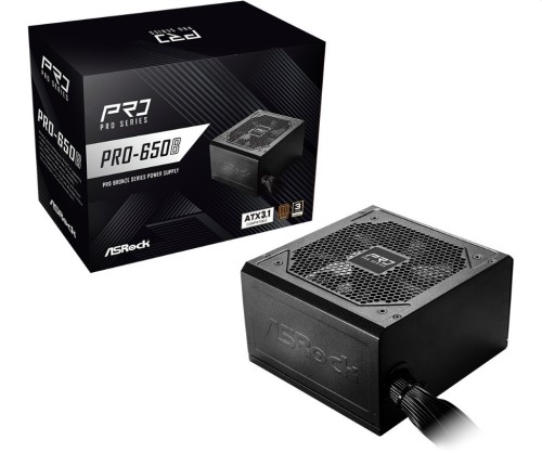 ASRock Zasilacz PRO-650B 650W 80PLUS BRONZE NON MODULAR