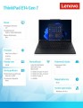 Lenovo Laptop ThinkPad E14 G7 21U200ABPB W11Pro Ultra 7 258V/32GB/512GB/14.0 WUXGA/Black/1YR Premier Support + 3YRS OS + CO2 Offset