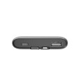 Gembird PowerBank 10000mAh ze zintegrowanymi kablami, LCD, QC3.0 20W, czarny
