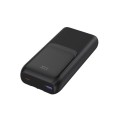 Gembird PowerBank 20000mAh ze zintegrowanymi kablami QC 3.0 LCD 20W czarny
